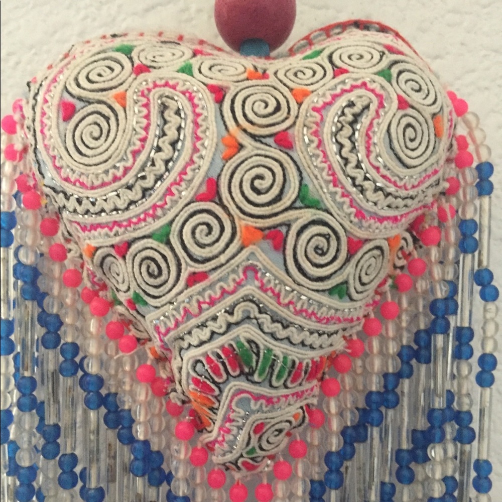 Handmade Bohemian Festival Keychain Tassel Vintage - Picture 3 of 8